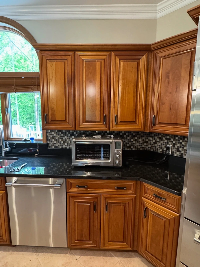 Restored kitchen cabinets in Grand Rapids Michigan